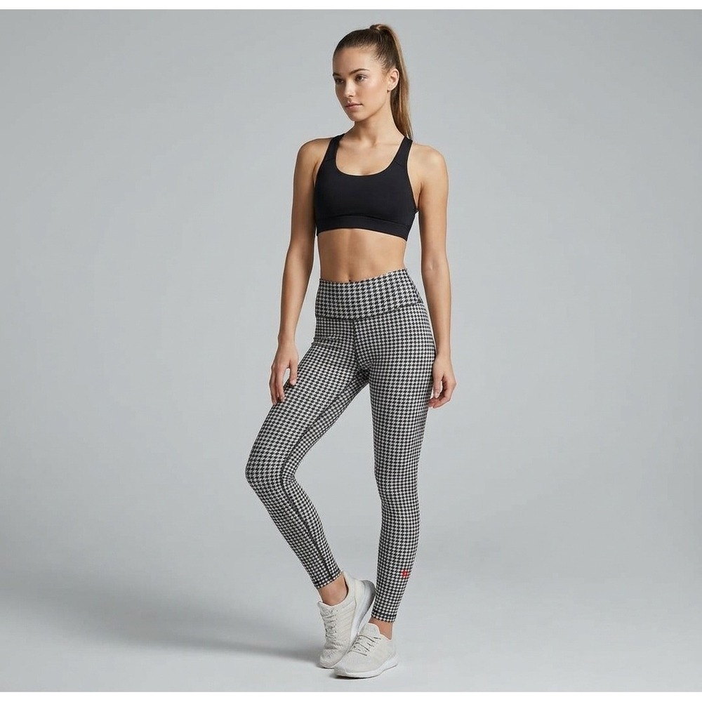 Nike Leggings Women XS Black White Excellent Houndstooth Dri-FIT Activewear